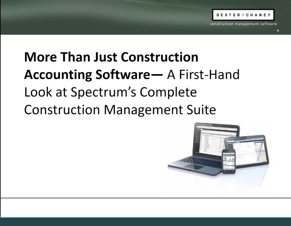 Construction accounting software
