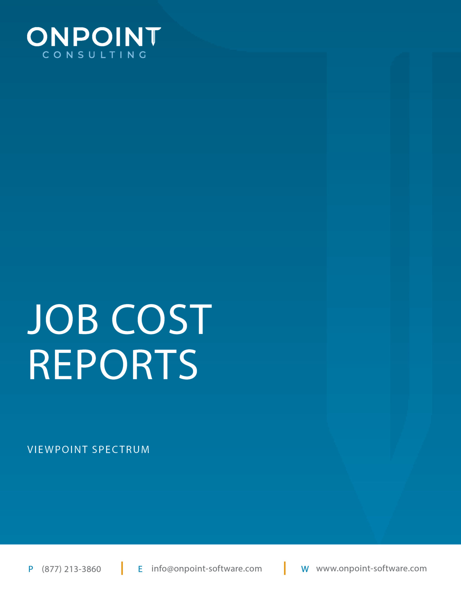 spectrum-job-cost-reports-descriptions-onpoint-consulting