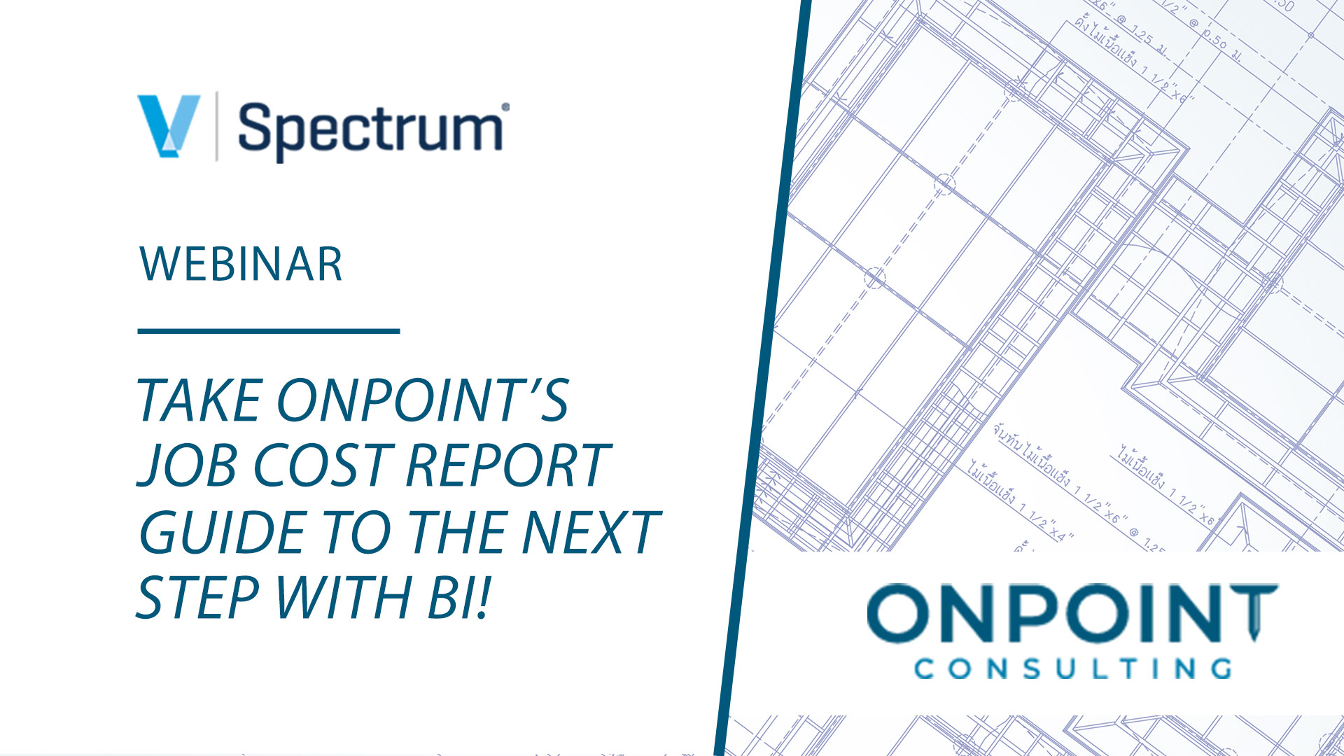 Take OnPoint's Job Cost Report Guide to the next step with BI!